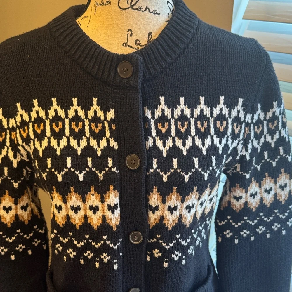 LOFT by Ann Taylor Patterned Cardigan - Picture 2 of 10